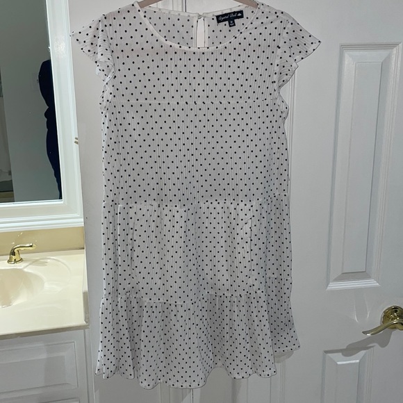 Crystal Doll Dresses Von Maur White Polka Dot Dress Brand New